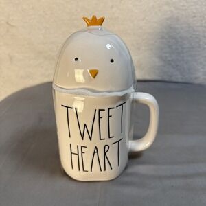 New Rae Dunn "Tweet Heart" Coffee Mug with Chick Topper – Easter Spring Gift